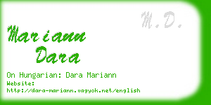 mariann dara business card